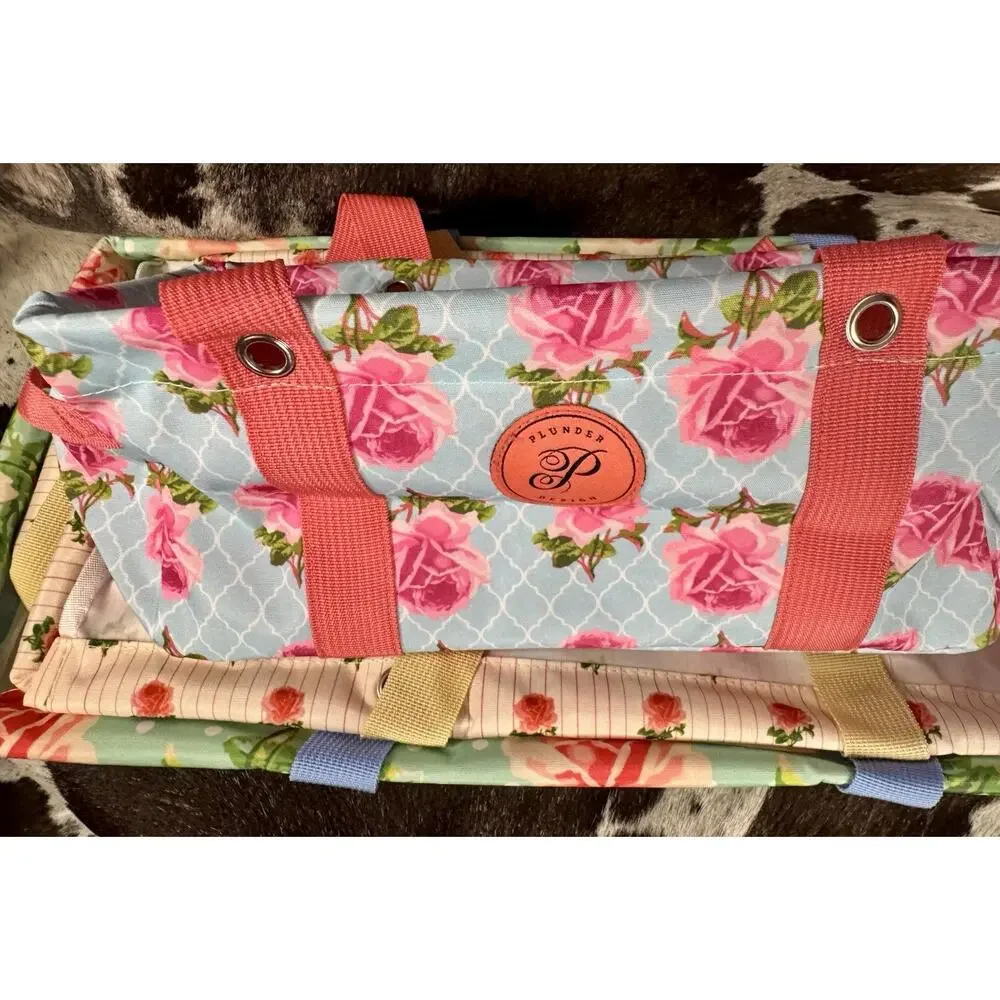 New plunder Set Of 3 Collapsable Totes 3 Sizes New Super Cute